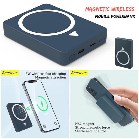 Wireless Magnetic 5000mah Iphone Power Bank